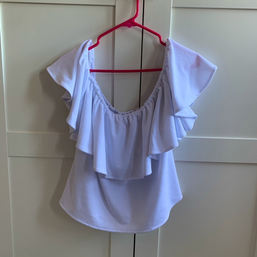 White Off The Shoulder Top